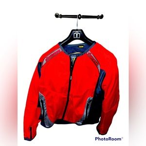 ICON Motorcycle Biker Dirtbike Fourwheeler Riding Jacket | In Red | Size Large